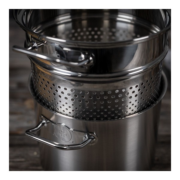 قابلمه 6/5 ليتري پاستا با صافی استیل 22 سانت Montreux - تصویر 5