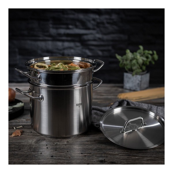 قابلمه 6/5 ليتري پاستا با صافی استیل 22 سانت Montreux - تصویر 3