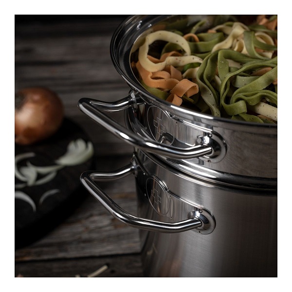 قابلمه 6/5 ليتري پاستا با صافی استیل 22 سانت Montreux - تصویر 4